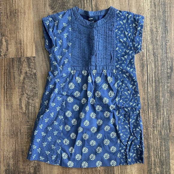 GAP Other - Baby GAP Navy Dress with White Floral Accents